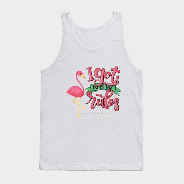 Flamingo Tank Top by Guarda Chuva